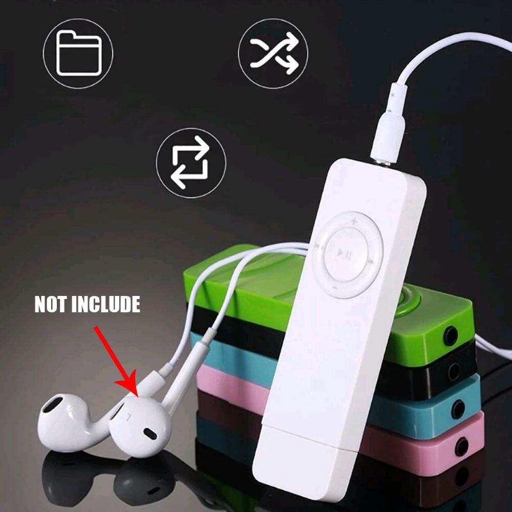 Портативный MP3 плеер, подключаемый через USB, с поддержкой карт памяти, спортивный, для бега, 1 шт.