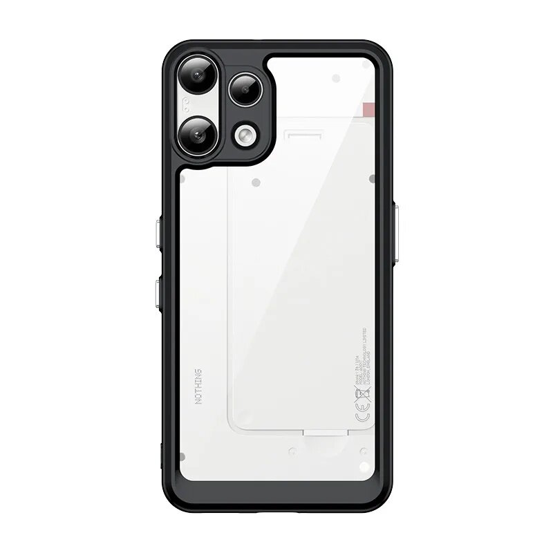 Чехол для телефона Nothing 3a Lite, чехол Nothing Phone 3a Lite, акриловый чехол из Черный, Black