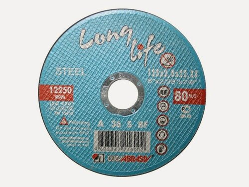 Изображение товара Круг отрезной 125х1,4х22 мм LUGAABRASIV диск по металлу Long Life (4603347215821)