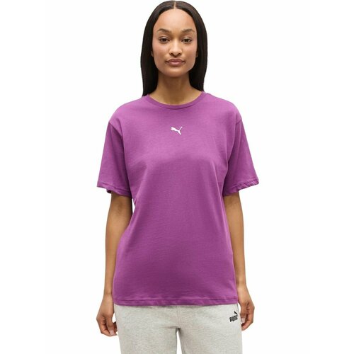 фото Футболка спортивная puma ess relaxed tee, размер xs, фиолетовый