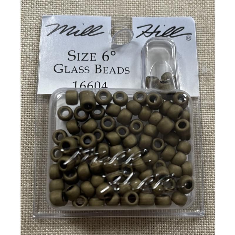 Стеклянный бисер Mill Hill Size 6 Glass Glas Seed Beads 5,2 гр, цвет: 16604