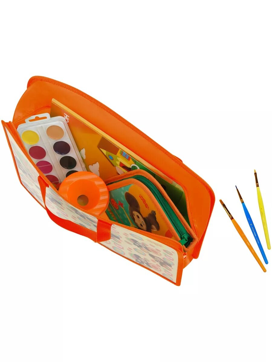 Папка-сумка с ручками для школы Мульти-Пульти, А4, на молнии — фото 1