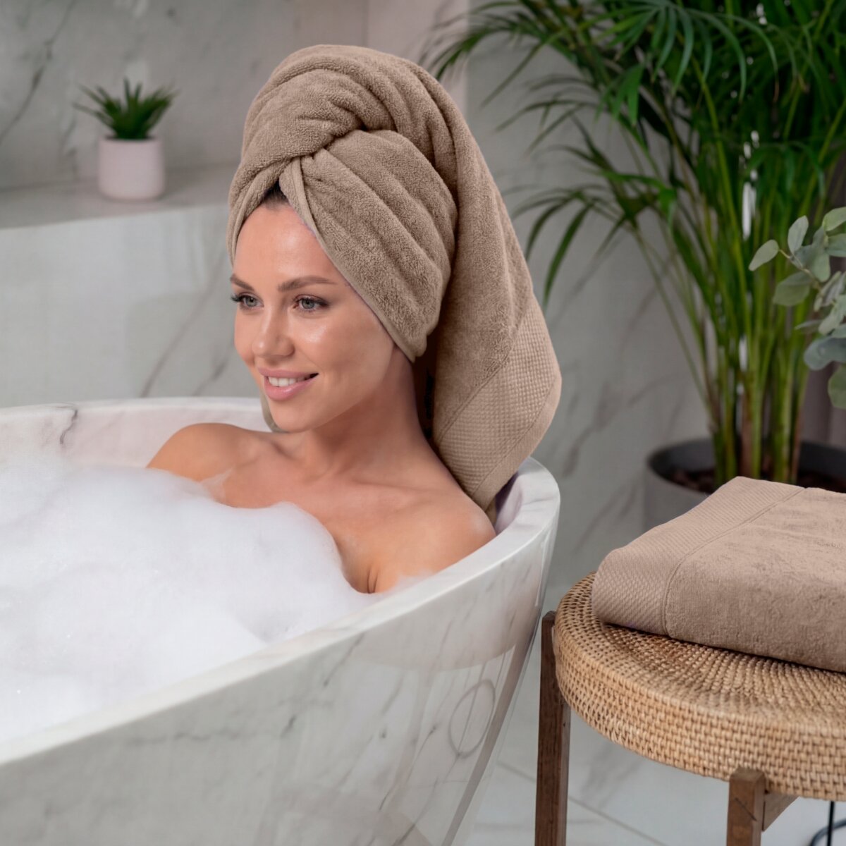 Набор полотенец грация карамель, размер 50х90см, 70х140см — фото 1