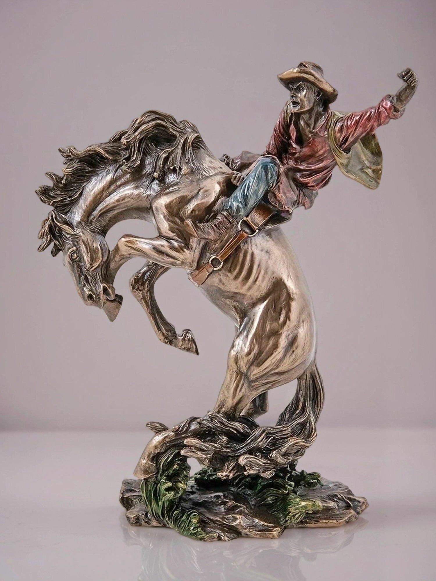 Статуэтка Ковбой, 22,5*8,5*18см, материал изготовления полистоун — фото 1