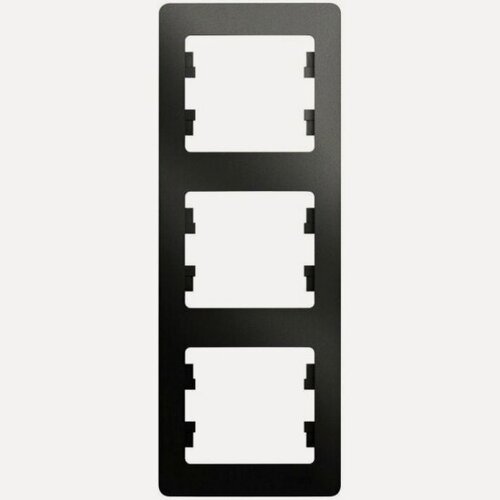Изображение товара Рамка Systeme Electric (schneider Electric) SCHNEIDER ELECTRIC GLOSSA вертикальная, Антрацит, GSL000707