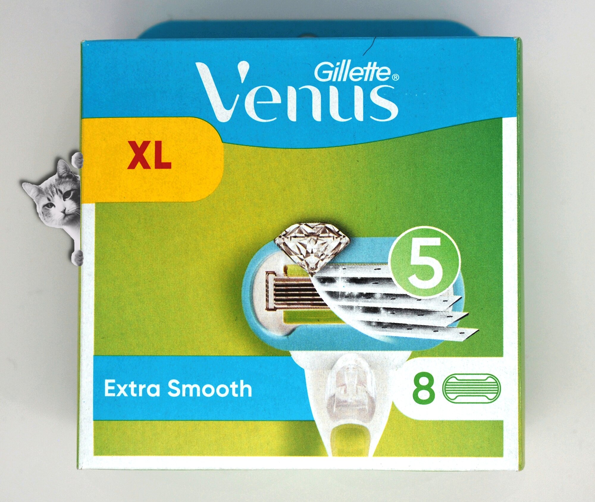 Сменные кассеты Gillette VENUS Extra Smooth Embrace, 8 шт, со смазывающей полоской с маслом авокадо