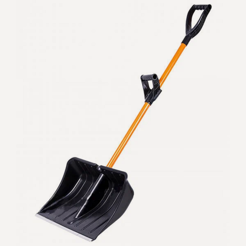 Изображение товара Лопата снеговая "Медведь" 500 х 380 мм (алюминиевая планка, алюминиевый черенок) "Элита"