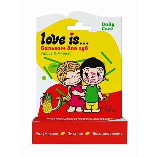фото Love is бальзам для губ арбуз-ананас