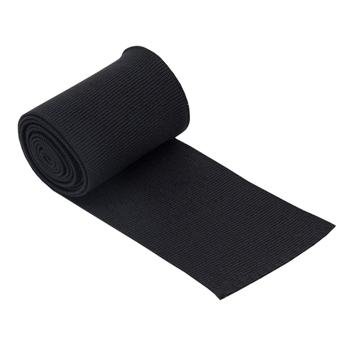 Подвяз трикотажный для шитья, ширина 6 см, длина 120 см, цвет черный
