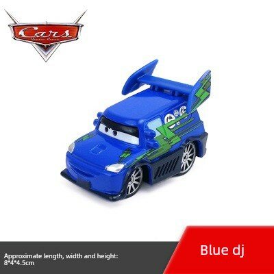 Алюминиевая гоночная машинка Disney Cars: Синяя фигура ДЖИ для детской коллекции