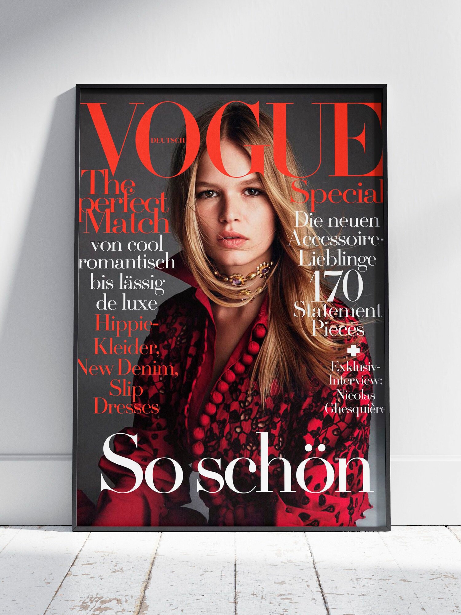 Плакат на стену для интерьера Анна Эверс (Anna Ewers 41) - Постер по модели, бренду и моде формата A4 (21x30 см)