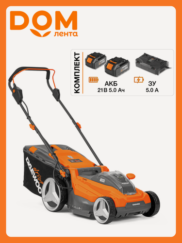 Изображение товара Газонокосилка аккумуляторная DAEWOO DLM 4042Li SET 21В 40 см АКБ и ЗУ в комплекте