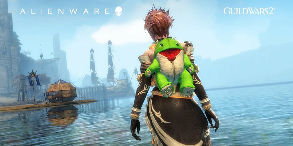 Guild Wars 2 - Green Plush Quaggan Backpack Cover DLC Arena Ключ