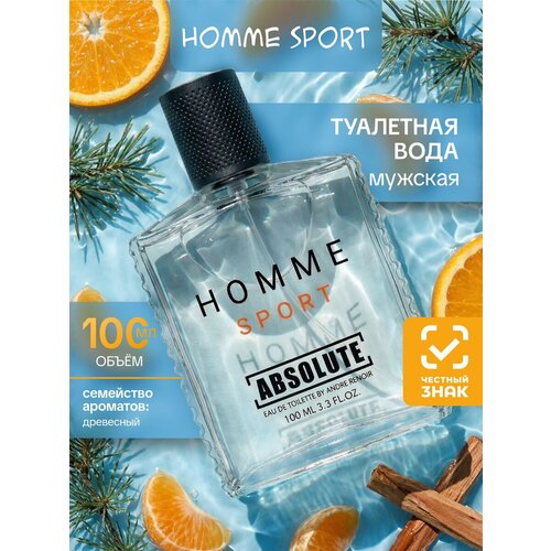 фото Туалетная вода today parfum мужская absolute homme sport 100мл