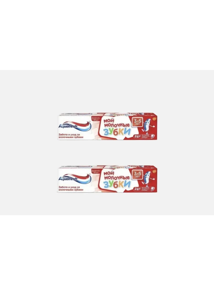 AQUAFRESH Мои молочные зубки Набор зубных паст для де