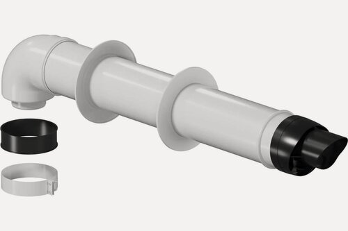 Изображение товара Дымоход KRATS D80/125 для конденсационных котлов коаксиальный , L1000 мм. (Кратс) (Подходит для всех настенных котлов, кроме Immergas)