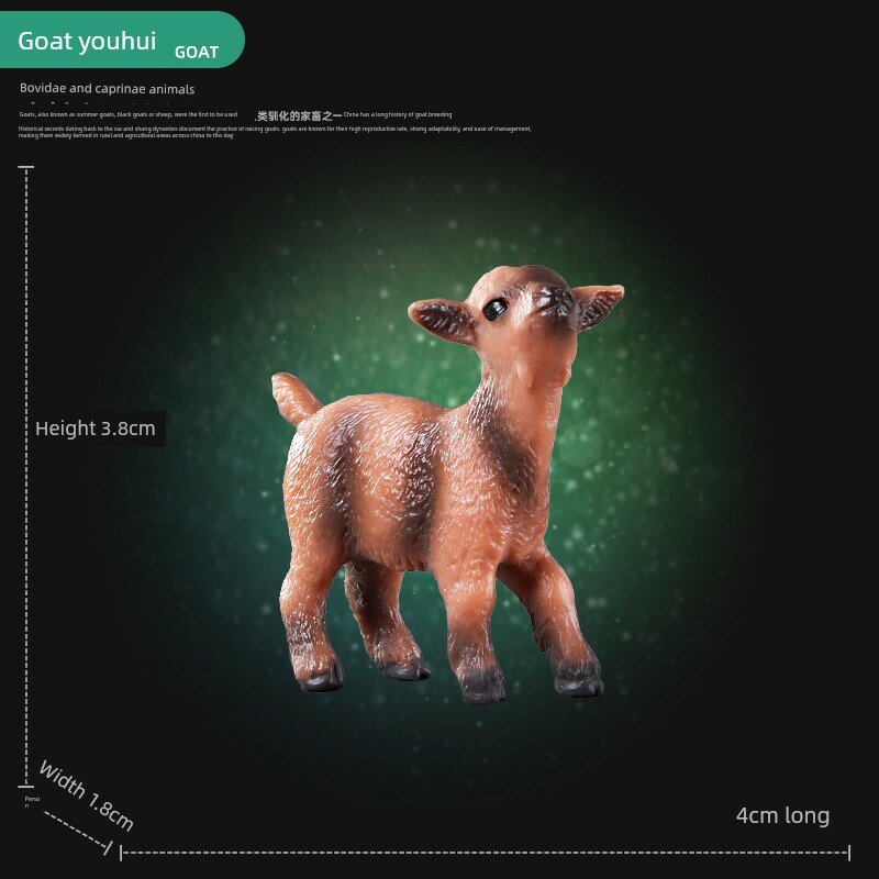 Мягкая игрушечная модель козленка для детей - обучающая игрушка для малышей с приятной текстурой
