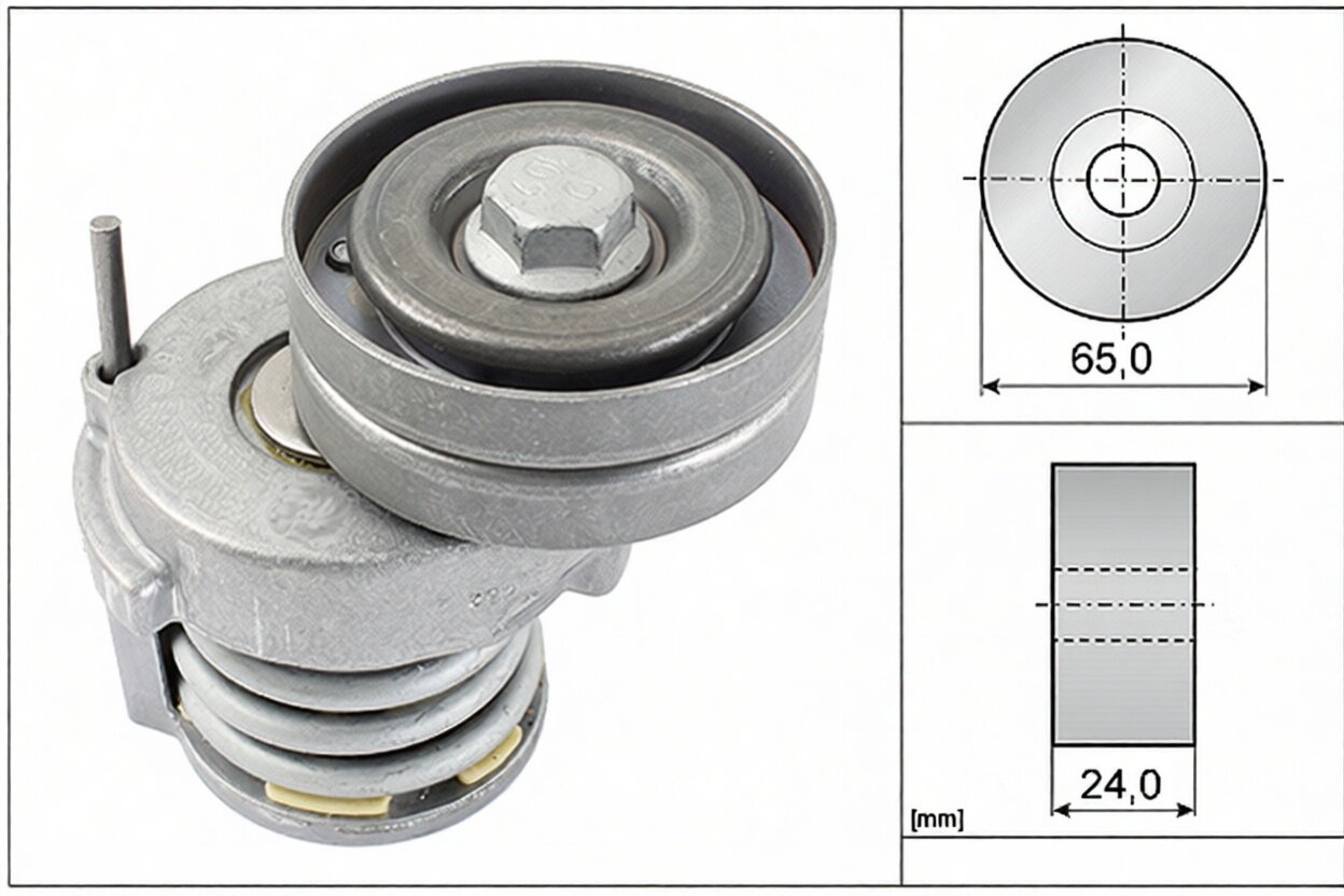 Натяжитель ремня SKODA OCTAVIA (1Z), RAPID, VW PASSAT (36, 3C) +AC 534006510 Ina арт. 534006510