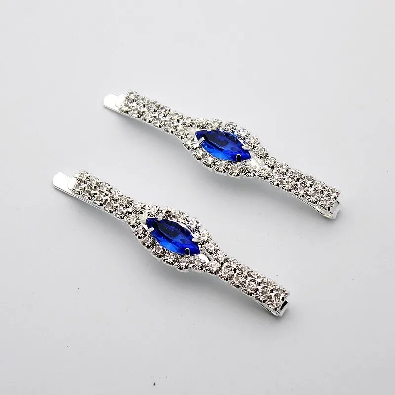 Заколки для волос с синим камнем Royal Blue