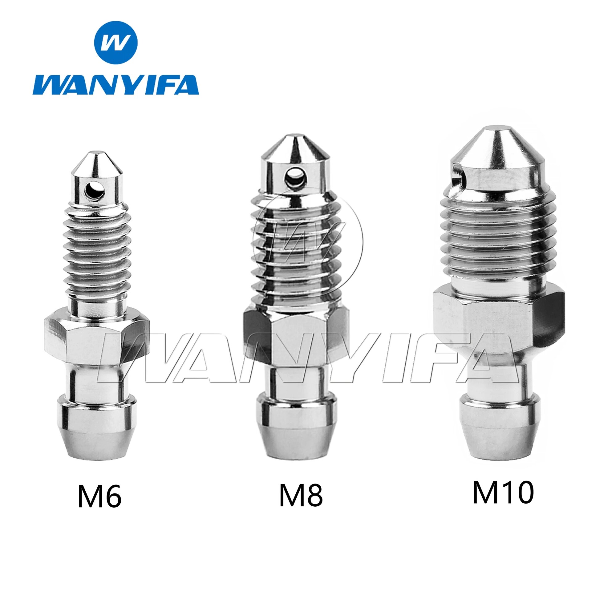 Титановый болт Wanyifa Ti M8 x 1.25, Titanium