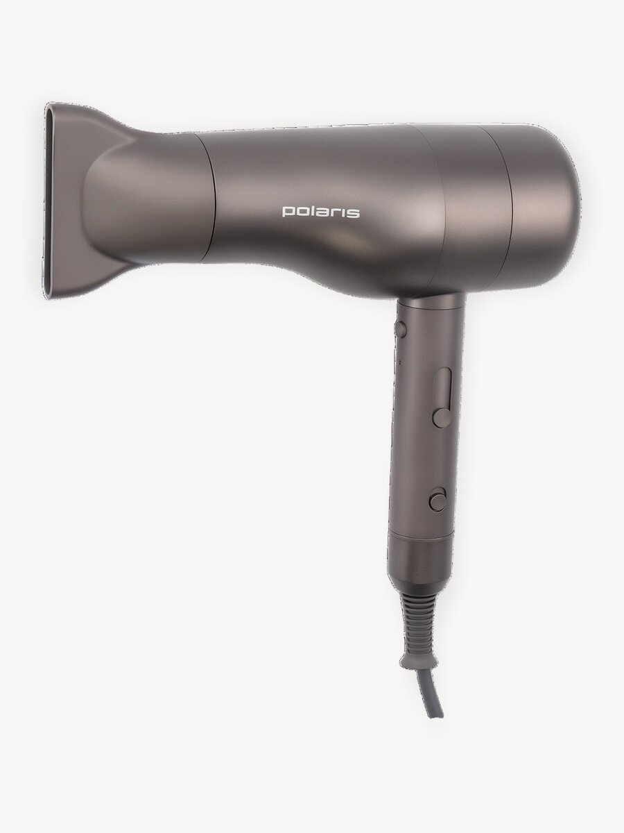 Фен Polaris PHD 2003 Global, съёмный фильтр, ионизация, защита от перегрева, графитовый