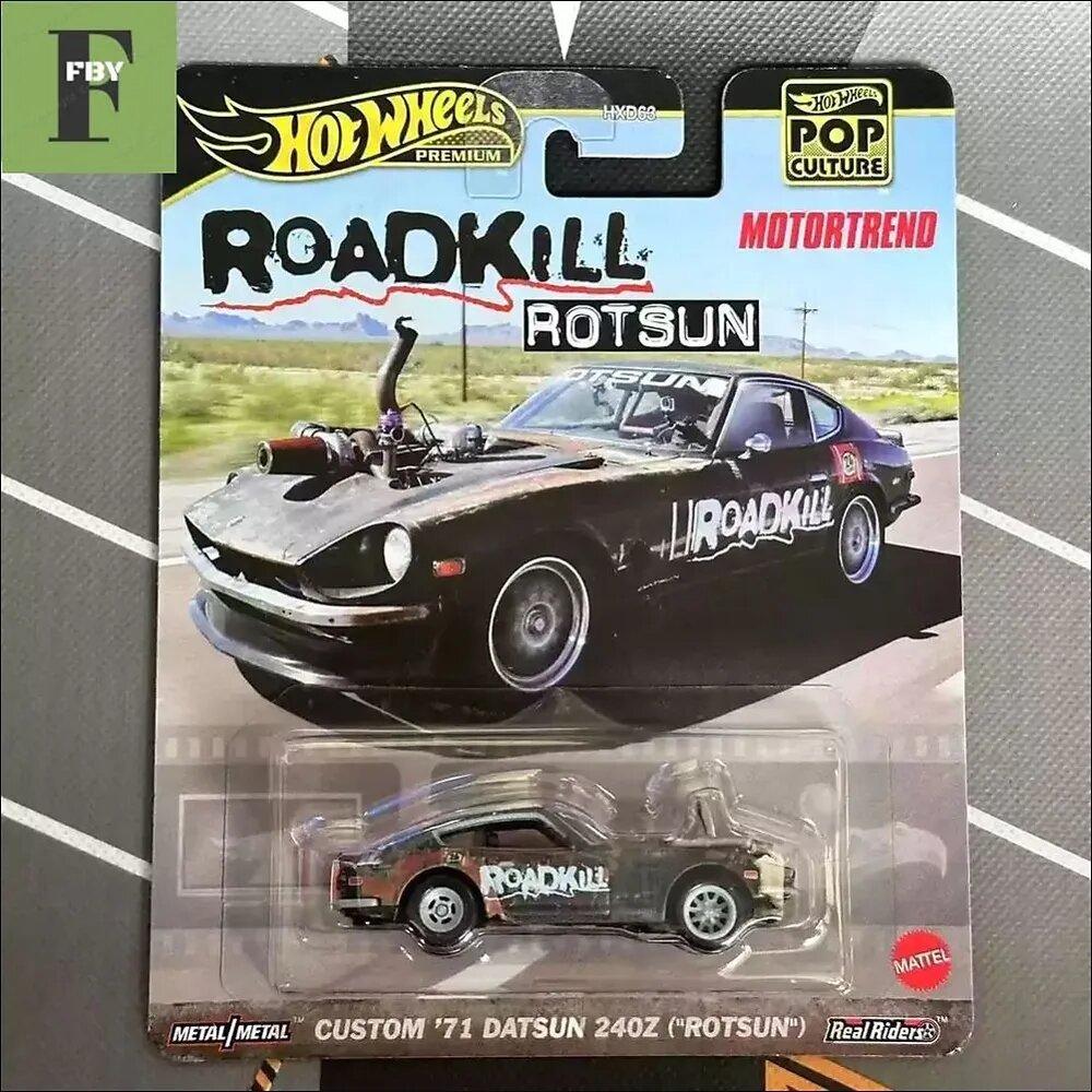 Машинка Mattel compilation Car model Car pop culture CUSTOM'71 DATSUN 240Z("ROTSUN-FBY