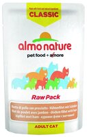 Корм для кошек Almo Nature (0.055 кг) 1 шт. Classic Raw Pack Adult Cat Chicken fillet and Ham 0.055 