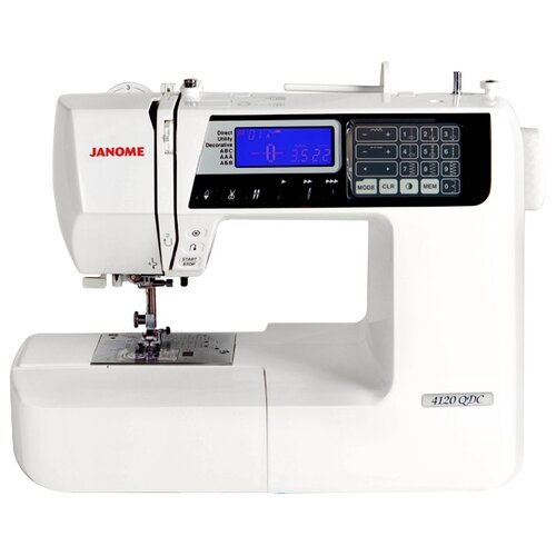 Швейная машина Janome 4120 QDC, белый/черный