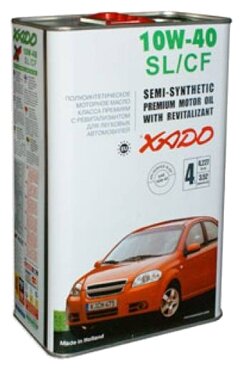 XADO XA20244 Масло моторное XADO Atomic Oil 10W-40 полусинтетическое 4 л XA20244