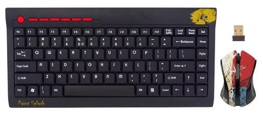 G-CUBE Клавиатура и мышь G-CUBE GRKPS-6310R Black-Red USB