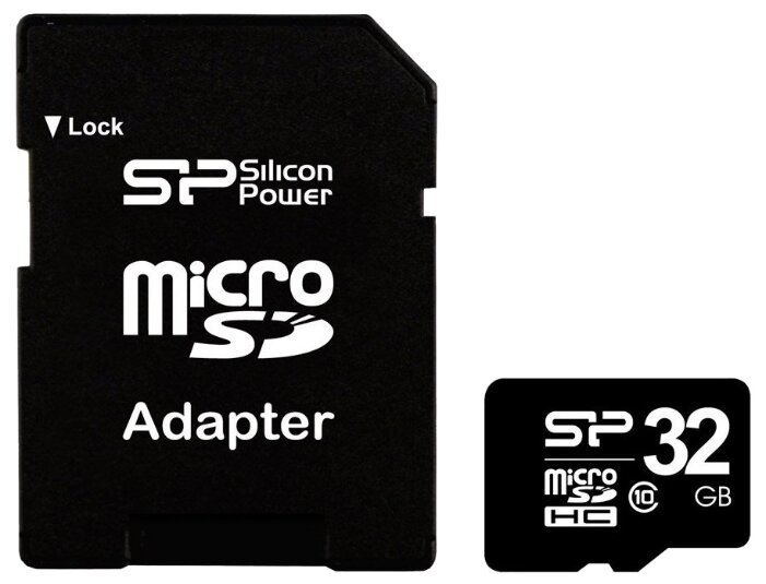 Silicon Power Карта памяти Silicon Power micro SDHC Card Class 10 + SD adapter