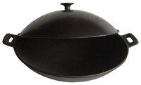Сковорода-вок Mallony W-31L 31 см, с крышкой, черный