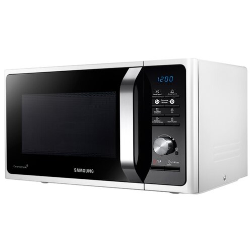 Микроволновая печь Samsung MS23F301TAW/BW, 800Вт, 23л, белый /черный