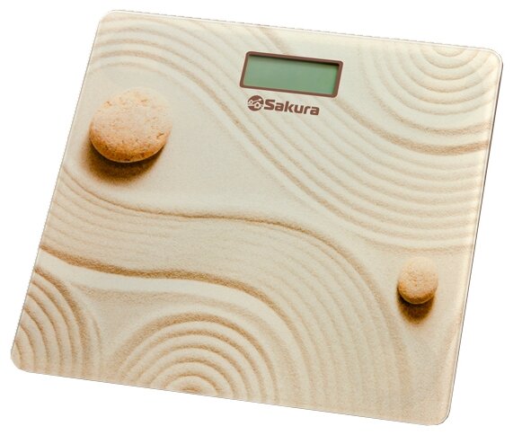 Весы напольные Sakura SA-5072C "Песок" электронные, до 180кг БИТ - фото №1