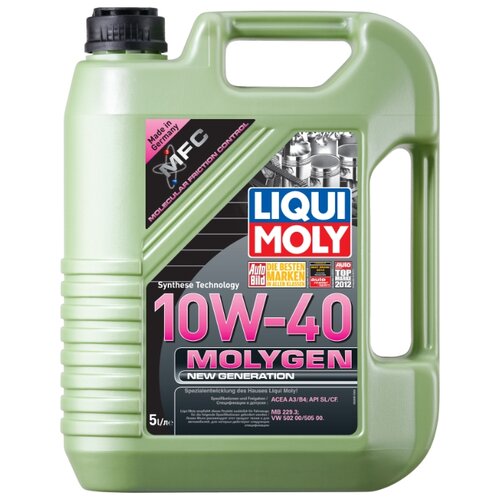 фото Моторное масло liqui moly molygen new generation 10w-40 5 л