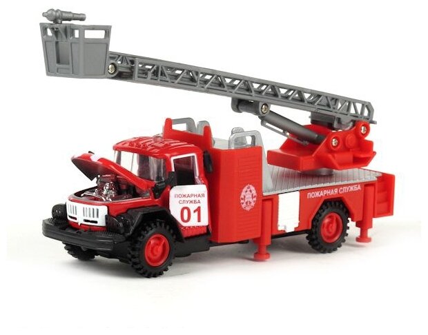 Пожарный автомобиль ТЕХНОПАРК ЗИЛ-131 (CT10-001-FT2) 1:43 14 см