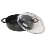 Сотейник Staub Hexagon 24 см стеклянная крышка с крышкой - изображение