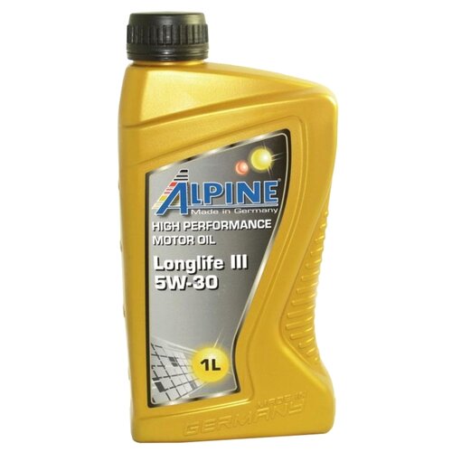 Синтетическое моторное масло ALPINE Longlife III 5W-30, 1 л