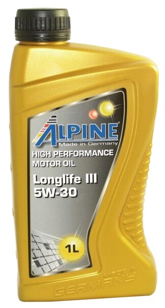 Синтетическое моторное масло ALPINE Longlife III 5W-30, 1 л