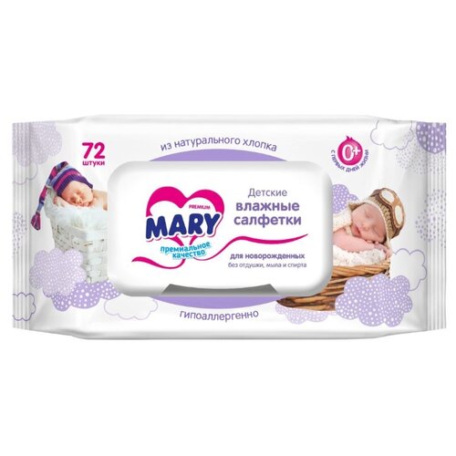 фото Влажные салфетки Mary для