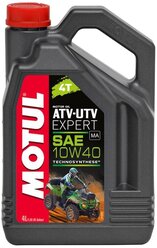 Полусинтетическое моторное масло Motul ATV-UTV Expert 4T 10W40, 4 л