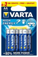 Батарейка VARTA 4903 LR03 BL6 High Energy 6 шт блистер