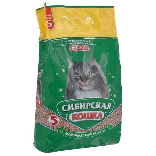 фото Наполнитель Сибирская кошка Лесной (5 л)