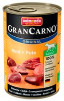 Корм для собак Animonda GranCarno Original Adult для собак с говядиной и индейкой (0.4 кг) 3 шт.