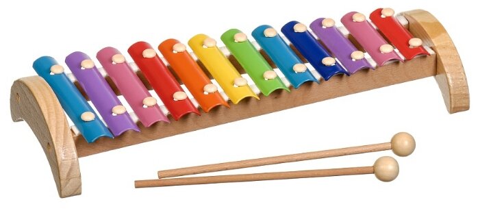 Мир деревянных игрушек ксилофон Д030 12 тонов (металлический)