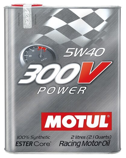 Синтетическое моторное масло Motul 300V Power 5W40, 2 л