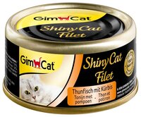 Корм для кошек GimCat ShinyCat Filet тунец с тыквой (0.07 кг) 1 шт. 0.07 кг 1