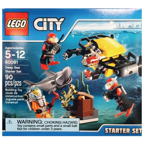 LEGO City 60091 Глубоководные исследования для начинающих, 90 дет. lego city 60106 набор для начинающих пожарных 90 дет