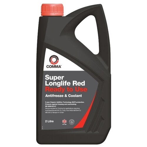 COMMA SLC2L COMMA SUPER LONGLIFE RED - COOLANT (2L)_антифриз! красный, готовый к использованию\ VW (TL774D)