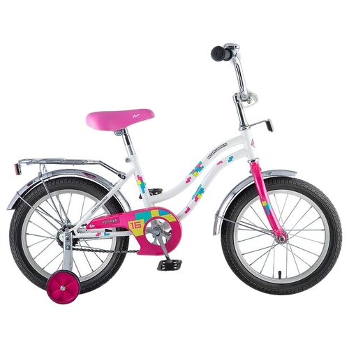 Детский велосипед Novatrack Tetris 16 (2018) фиолетовый (требует финальной сборки)